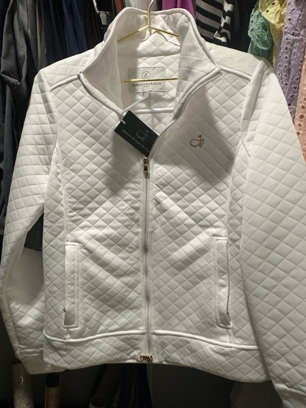 NWT!  Masters light quilted zip jacket for women.